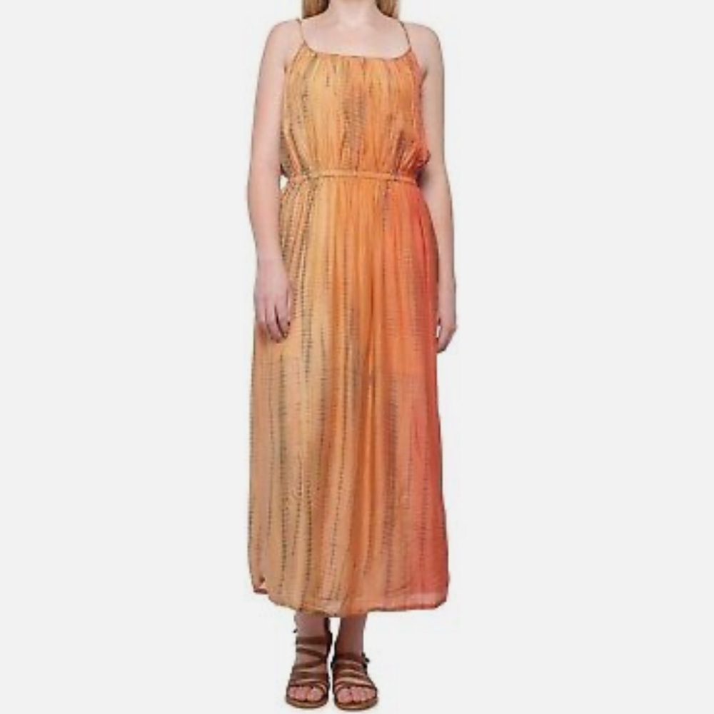 NWT $298 Anthropologie Frye Boot Company Shibori Cami Maxi Tie Dye Dress